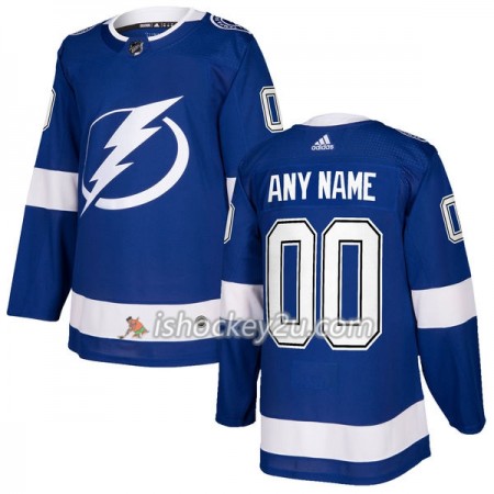 Mænd NHL Tampa Bay Lightning Trøje Tilpasset Adidas 2017-2018 Blå Authentic